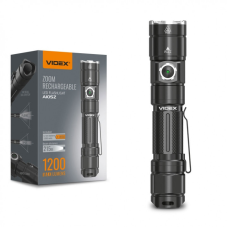 Портативний світлодіодний ліхтарик Videx A105Z 1200 Lm 5000 K, знімний акумулятор 18650 2200mAh