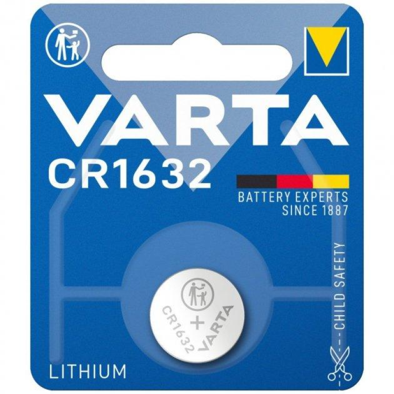 Батарейка Varta CR 1632 Lithium, 3.0V, 1шт