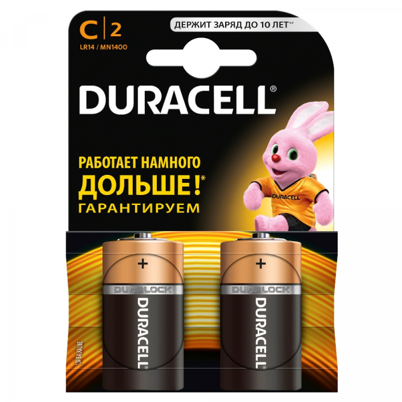 Батарейка Duracell Alkaline LR14 (Type C), лужна, 1 шт.