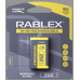 Аккумулятор RABLEX 9v (Krona), 250mAh Ni-MH, 10шт