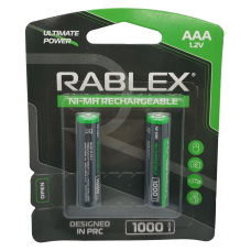 Акумулятор RABLEX R03 (AАА), 1000 mAh Ni-MH, 2 шт.
