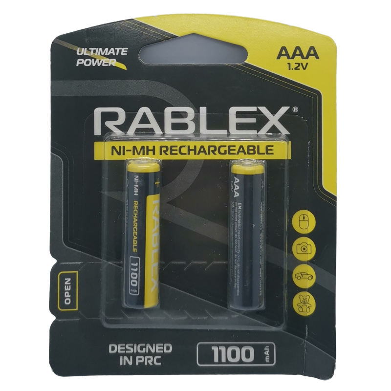 Акумулятор RABLEX R03 (AАА), 1100 mAh Ni-MH, 2 шт.