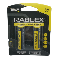 Аккумулятор RABLEX R6 (АА), 1500mAh Ni-MH, 2шт