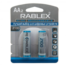 Аккумулятор RABLEX R6 (АА), 2100mAh Ni-MH, 2шт