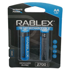 Аккумулятор RABLEX R6 (АА), 2700mAh Ni-MH, 2шт