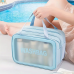 Косметичка зі штучної шкіри на 2 відділення у ванну для сухих і вологих речей, блакитна