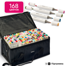 Професійні маркери Touch Multicolor 168 квітів для художників, Фломастери для малювання та скетчинга