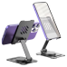 Підставка настільна для телефону, смартфона або планшета металева до 7 дюймів, складна, чорна