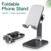 Підставка-тримач настільна для телефона або планшета JK010,складна, чорнапід телефон