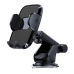 Автомобільний тримач, з присоскою та кріпленням на повітропровід для телефона JС04, чорний