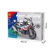 Конструктор дитячий. Спортивний мотоцикл байк гоночний на 912 деталей, дитячий