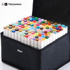 Відеоогляд! 120 штук. Великий набір двосторонніх маркерів Touch для малювання і скетчинга на спиртовій основі!