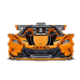 Конструктор спортивний автомобіль на 1397 деталей, помаранчевий