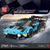 Конструктор Гоночна спортивна машина на 383 деталі, блакитна