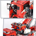 Конструктор дитячий.Евакуатор-тягач із краном ігровий на дистанційному управлінні на 4883 деталі, червоний