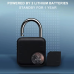 Навісний замок з відбитком пальця розумний замок зі сканером відбитка пальців, біометричний з Bluetooth