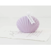 Свічка «Морська мушля» ручної роботи фіолетового кольору