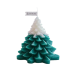 Свічка “Ялинка“ ручної роботи в темно-зеленому кольорі