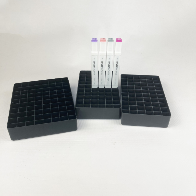 Підставка для маркерів органайзер для канцелярського приладдя на 200 відділень Чорна