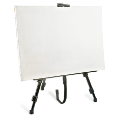 Професійний складний підлоговий Мольберт Profi Art з регулюванням, металевий мольберт Чорний