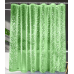 Шторка для душу та ванної кімнати з 3 магнітами-обважнювачами, колір прозоро-зелений 3D-принт