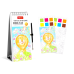 Набір для творчості.Розмальовки з фарбами і пензликом.Мольберти для дітей з палітрами Keybaby 4 шт.