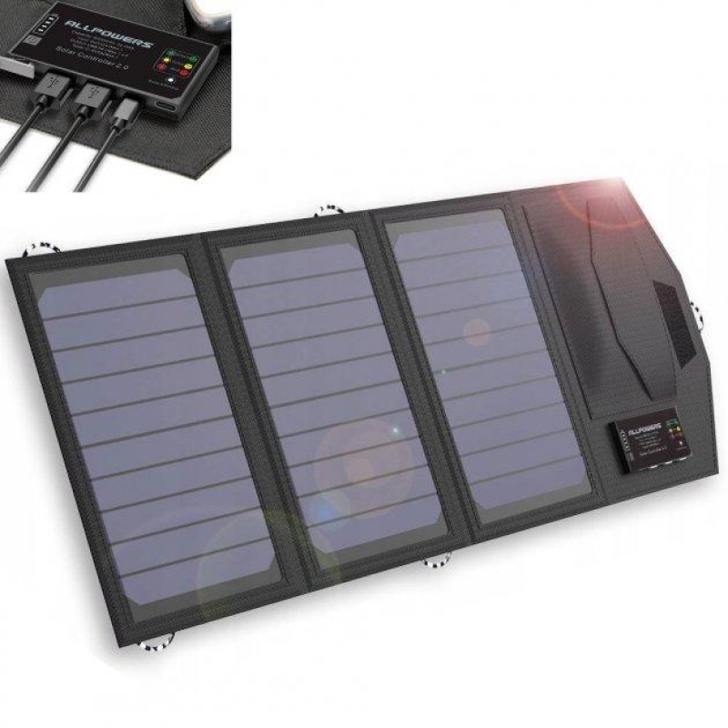 Сонячна панель ALLPOWERS AP-SP5V15W-10000mAh (014-BLA)