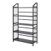 Стелаж універальний на 5 полиць металевий багатофункціональний колір чорний
