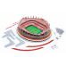 Пазли 3D футбольний стадіон Da Luz, Benfica, тривимірний конструктор-головоломка для дітей, із 84 пазлів