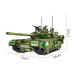 Конструктор дитячий ігровий танк військовий 99A PANLOS на 1309 деталей зеленого кольору