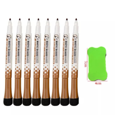 Набір маркерів для дошки для сухого стирання 8 шт КОРИЧНЕВІ