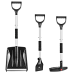 Набір автомобільний 3в1 для очищення машини від снігу.Лопата, скребок і щітка для очищення автомобіля від снігу та льоду