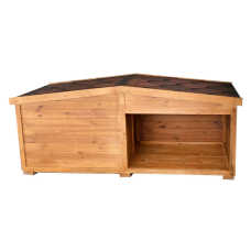 Дерев“яна будка з навісом для собаки “Аксель“, для великих порід (200*850*850 см)