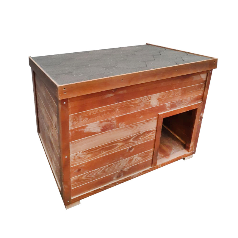 Дерев“яна будка “Премиум“ собак Аллабая, Кавказької вівчарки, Хаскі (120*90*90см) - утеплена