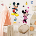 Набір наліпок вінілових «Міккі і Мінні Маус» для дитячої кімнати для дівчаток і хлопчиків самоклейка 50х70 см