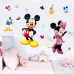 Набір наліпок вінілових «Міккі і Мінні Маус» для дитячої кімнати для дівчаток і хлопчиків самоклейка 50х70 см