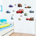 Набір наклейок вінілових «Тачки» для дитячої кімнати хлопчиків самоклейка 40х60 см