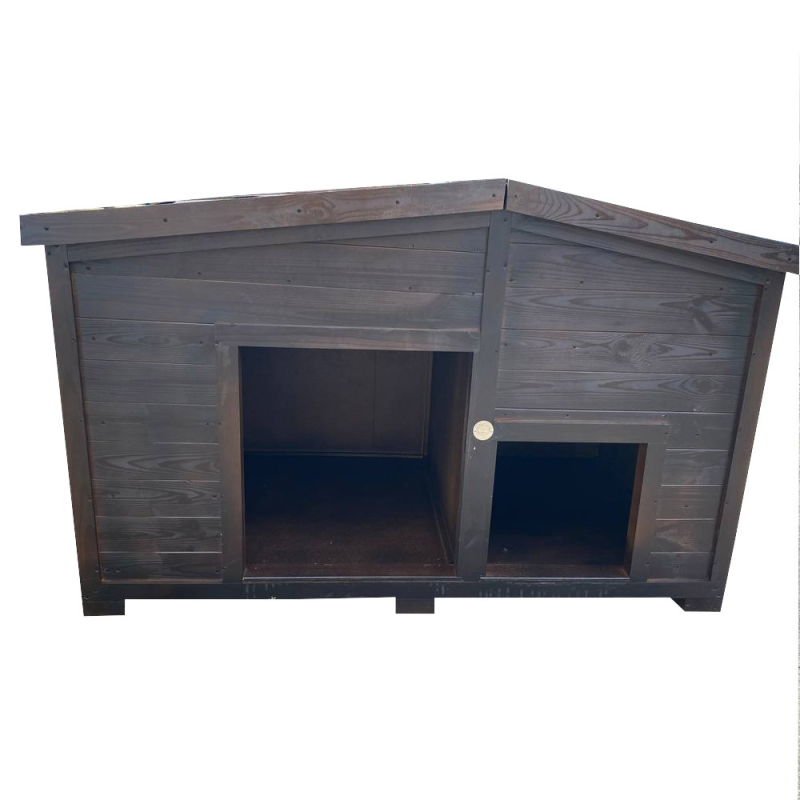 Дерев“яна будка, що утеплює, для двох собак “Бруно“ (160*90*90 см)